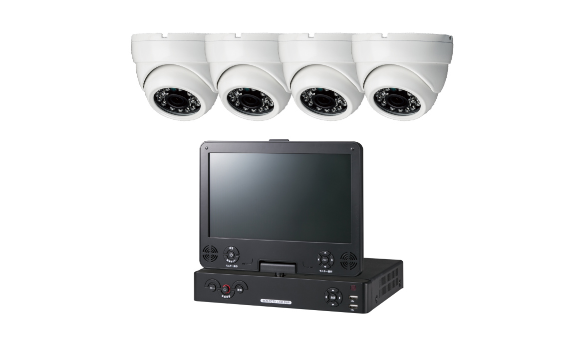 【展示・極美品】NSK モニター付き ハイビジョンレコーダー NS-F401MR 番犬モなタん NS-F401MR | 日本セキュリティー機器販売 家庭用