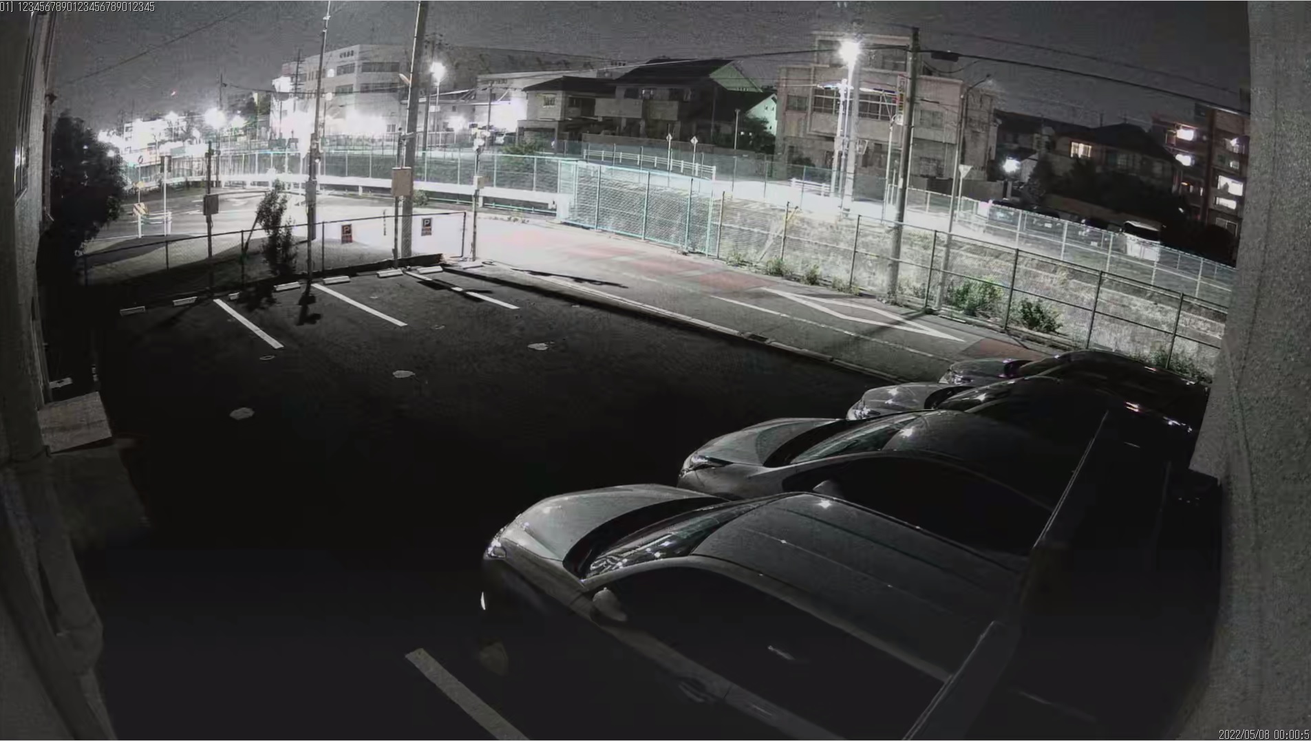 赤外線カメラの映像イメージ画像